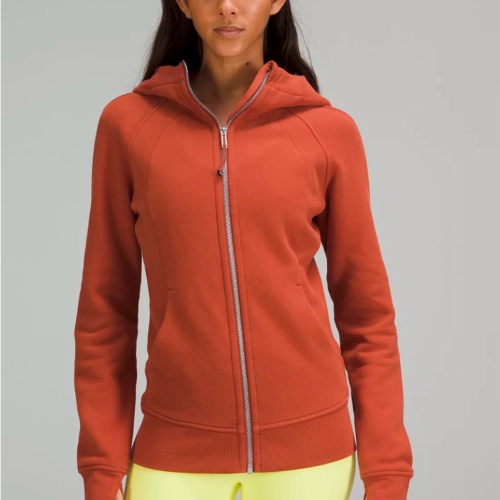 lululemon athletica red Zip-Up Hoodie